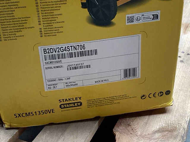 Stanley sxcms1350ve luchtcompressor 1,3 pk, 8 bar - afbeelding 4 van  4