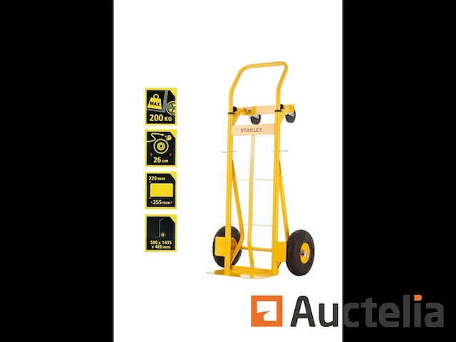 Stanley sxwtd-mt519 multifunctioneel steekwagen, geel, 200kg - afbeelding 2 van  6