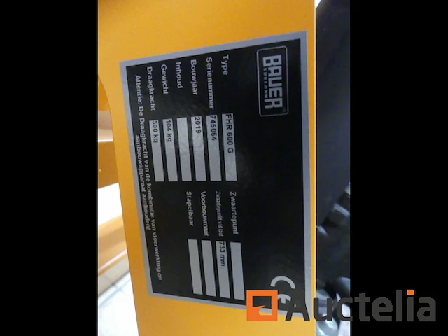 Stapelaars met meerij platform bauer fhr600g - afbeelding 5 van  7