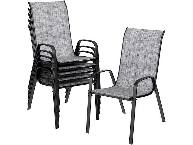 Stapelbare tuinstoelen (x6) - afbeelding 2 van  8