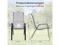 Stapelbare tuinstoelen (x6) - afbeelding 4 van  8