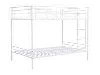 Stapelbed - 2 x 120 x 190 cm - wit - afbeelding 2 van  6