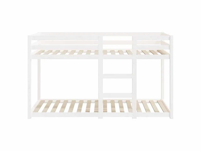 Stapelbed 75x190 cm - wit - massief grenen (x2) - afbeelding 6 van  9