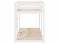Stapelbed 75x190 cm - wit - massief grenen (x2) - afbeelding 7 van  9