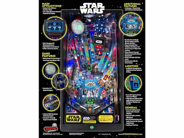 Star wars pro stern pinball - afbeelding 7 van  7