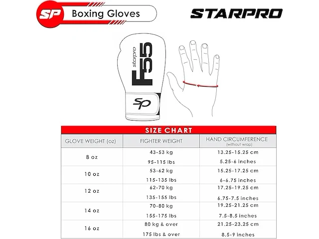 Starpro bokshandschoenen - afbeelding 3 van  4