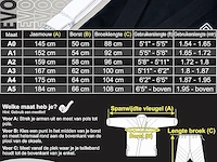 Starpro | evolve preshrunk jiu jitsu gi, bjj gi heren, blauw, maat a5 - afbeelding 4 van  5