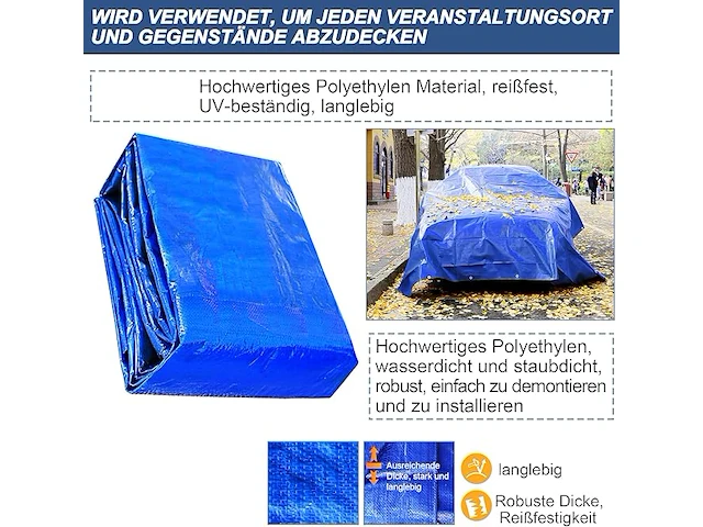 Starpyng afdekzeil (6,1 x 9,1 m) - afbeelding 4 van  6