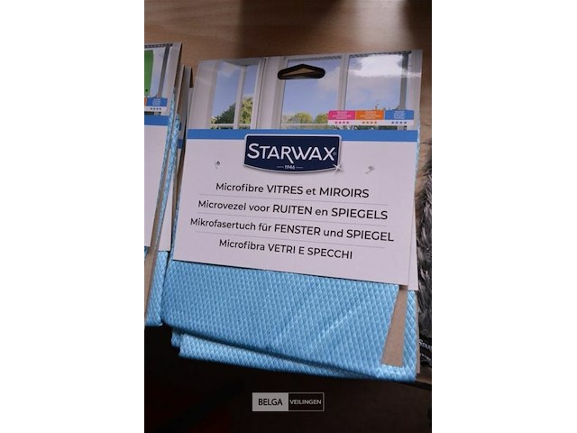 Starwax microvezeldoeken voor ruiten en spiegels - afbeelding 1 van  2