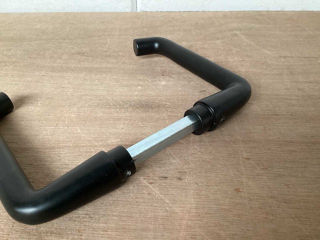Starx “coupe” deurkruk set aluminium, matzwart (60x) - afbeelding 3 van  3