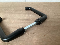 Starx “coupe” deurkruk set aluminium, matzwart (60x) - afbeelding 3 van  3