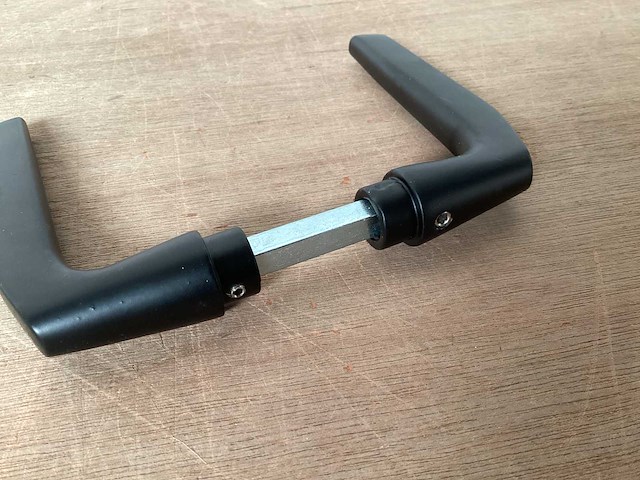 Starx “duim” deurkruk set aluminium, matzwart (60x) - afbeelding 3 van  3