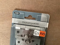 Starx rvs scharnier 76 x 76 mm, 2 pack (141x) - afbeelding 3 van  4