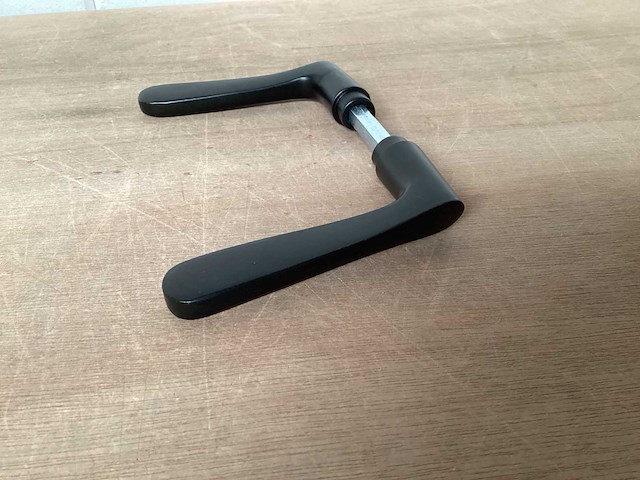 Starx “vlinder” deurkruk set aluminium, matzwart (60x) - afbeelding 4 van  4