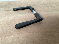 Starx “vlinder” deurkruk set aluminium, matzwart (60x) - afbeelding 4 van  4