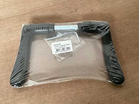 Starx “vlinder” deurkruk set aluminium, matzwart (60x) - afbeelding 2 van  4