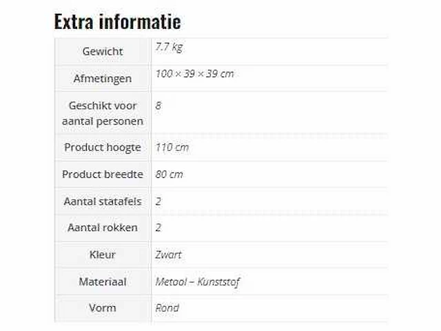 Statafel (2x) - afbeelding 5 van  6