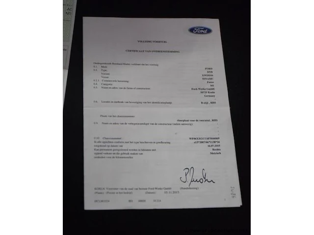Stationwagen ford focus, diesel, 1499cm,88kw, 1e inschr 11/12/15, wf06xxgcc6fm44069, 63337km, co²-uitstoot 109g/km,euro6b, kenteken i+ii, gelijkvormigheidsattest, keuringtot 11/12/23, 2sleutels - afbeelding 8 van  16