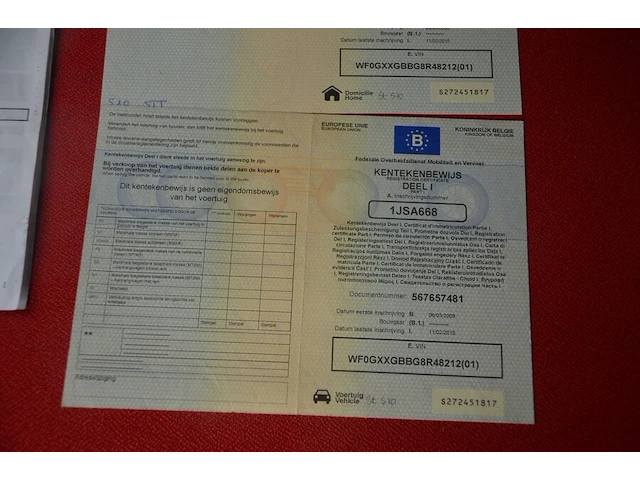 Stationwagen ford mondeo clippen, dienstwagen s10, type: ba7, variant: qyba1g, versie: 5cgbpw, ch.nr. wf0gxxgbbg8r48212 met boorddocumenten en sleutel - afbeelding 14 van  32