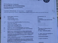 Stationwagen volkswagen caddy, datum 1ste inschrijving 25/8/2016, chassisnummer wv2zzz2kzhx02661, km-stand lng, cng, euro 6b, kenteken i+ii, gelijkvormigheidssattest - afbeelding 2 van  12