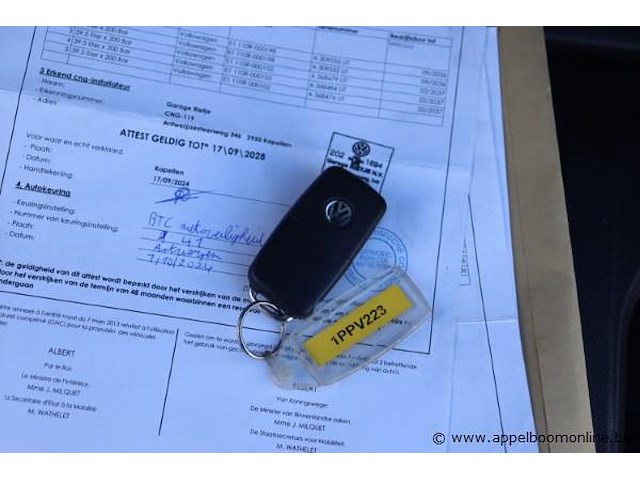 Stationwagen volkswagen caddy, datum 1ste inschrijving 25/8/2016, chassisnummer wv2zzz2kzhx02661, km-stand lng, cng, euro 6b, kenteken i+ii, gelijkvormigheidssattest - afbeelding 4 van  12