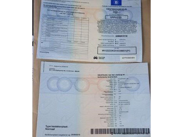 Stationwagen volkswagen caddy, datum 1ste inschrijving 25/8/2016, chassisnummer wv2zzz2kzhx02661, km-stand lng, cng, euro 6b, kenteken i+ii, gelijkvormigheidssattest - afbeelding 11 van  12