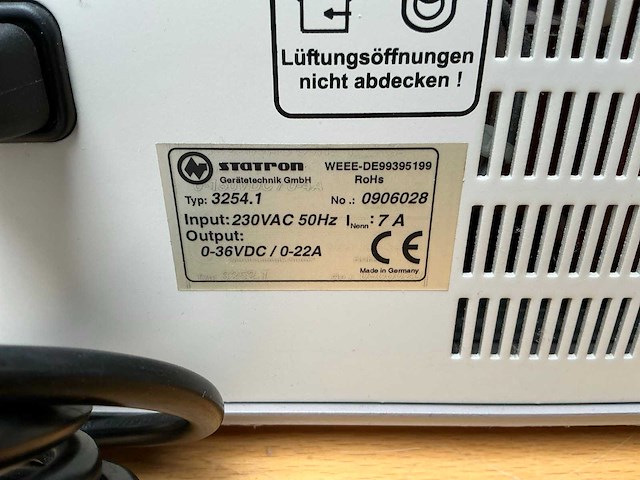 Statron 3254.1 industriële voeding - afbeelding 6 van  8