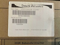 Stealth acoustics 255r amplifier subwoofer - afbeelding 3 van  7
