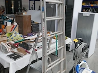 Steekladder + trapladder - afbeelding 1 van  4