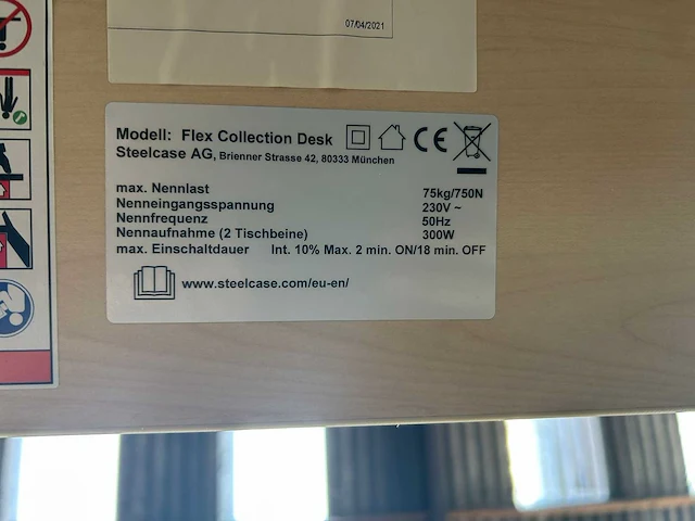Steelcase - flex collection - zit-sta bureautafel - desk - afbeelding 5 van  8