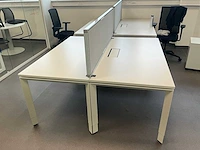 Steelcase bureau-eiland 160x160 (grijs) - afbeelding 3 van  10