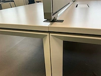 Steelcase bureau-eiland 160x160 (grijs) - afbeelding 10 van  10
