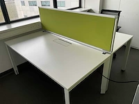 Steelcase bureau-eiland 160x160 (groen) - afbeelding 1 van  8