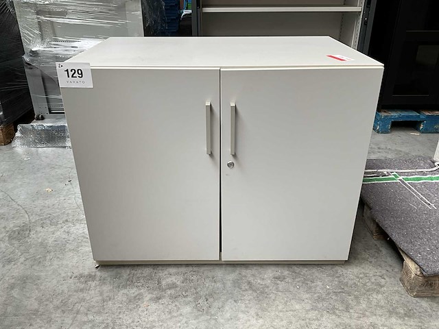 Steelcase houten opbergkast (2x) - afbeelding 1 van  5