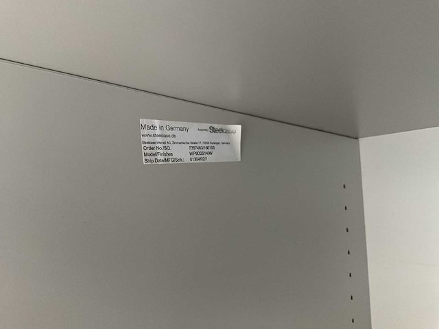 Steelcase houten opbergkast (2x) - afbeelding 4 van  5