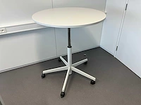 Steelcase verrijdbare ronde statafel 100cm (2x)