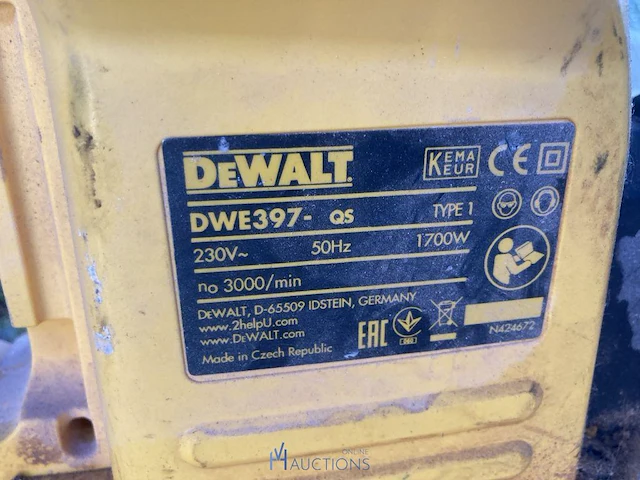 Steenzaag dewalt - afbeelding 3 van  3