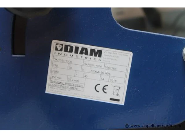Steenzaagmachine diam, dkr351/1200 - afbeelding 3 van  3