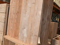 Steigerhout tafel afneembaar deksel 0,40 x 0,40 x 0,90 - afbeelding 1 van  2