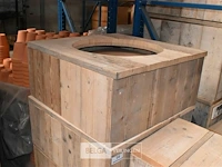Steigerhout tafel afneembaar deksel 0,43 x 0,43 x 0,68 - afbeelding 1 van  1