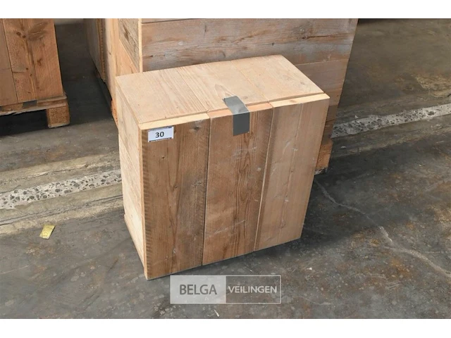 Steigerhout tafel afneembaar deksel 0,59 x 0,54 x 0,30 - afbeelding 1 van  1
