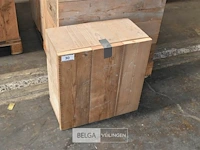 Steigerhout tafel afneembaar deksel 0,59 x 0,54 x 0,30 - afbeelding 1 van  1