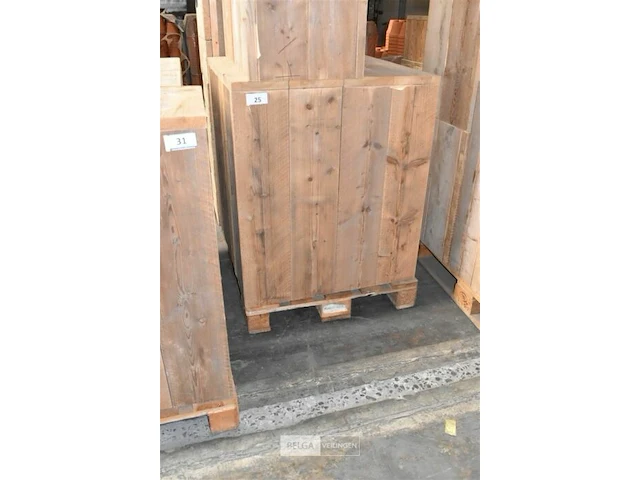 Steigerhout tafel afneembaar deksel 0,78 x 0,76 x 0,35 - afbeelding 1 van  3