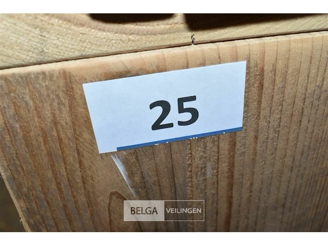 Steigerhout tafel afneembaar deksel 0,78 x 0,76 x 0,35 - afbeelding 2 van  3