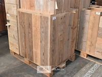 Steigerhout tafel afneembaar deksel 0,78 x 0,76 x 0,35 - afbeelding 3 van  3