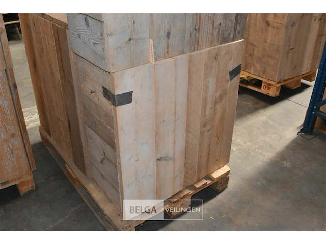 Steigerhout tafel afneembaar deksel 0,80 x 0,77 x 0,35 - afbeelding 1 van  1