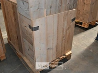 Steigerhout tafel afneembaar deksel 0,80 x 0,77 x 0,35 - afbeelding 1 van  1