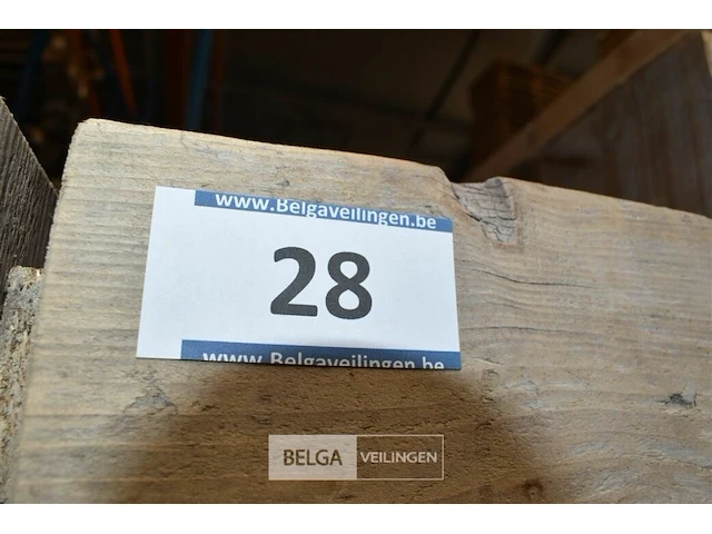 Steigerhout tafel afneembaar deksel 0,80 x 0,80 x 0,35 - afbeelding 2 van  2