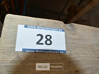 Steigerhout tafel afneembaar deksel 0,80 x 0,80 x 0,35 - afbeelding 2 van  2