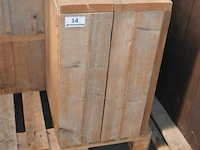 Steigerhout tafel afneembaar deksel 1x - afbeelding 1 van  1